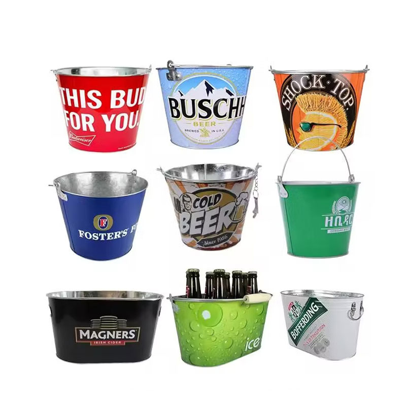 Xô đá thiếc kim loại